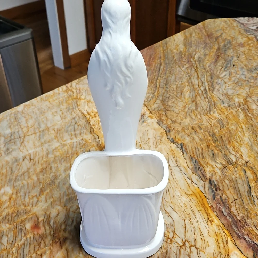 NAPCOWARE Praying Madonna Virgin Mary Porcelain Ceramic Planter Holder